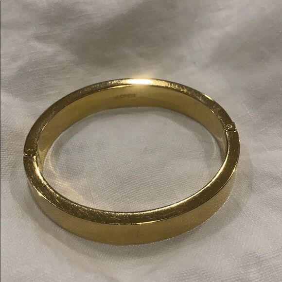 J. Crew Golden Hinged Bangle - Picture 4 of 9